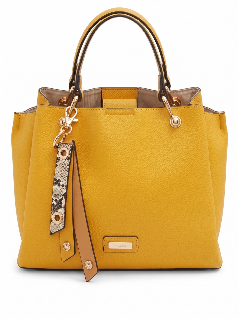 🇨🇦ALDO Top-Handle Handbag with Detachable Bag Charm.